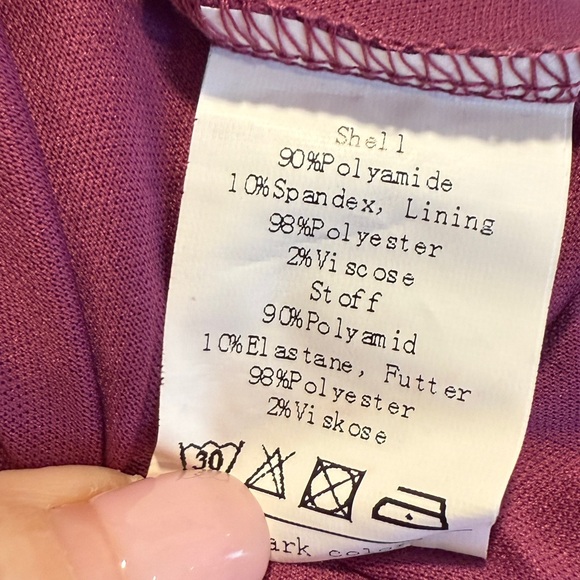 Jasambac Magenta Lace Long Sleeve Dress – Size 2XL 💜 - Picture 4 of 4